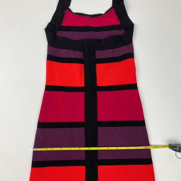 Express Color Block Striped Bodycon Multicolor Dress Size XS - Picture 10 of 11